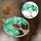 8 Pieces Life Tree Pendant Charms Gemstone Chakra Crystal Quartz Pendants Chakra Healing Charm for Necklace Earrings Bracelets Jewelry Making, Assorted Colors (Silver Chain Style)